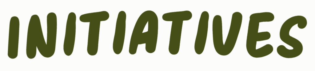 Graphic that says "initiatives"